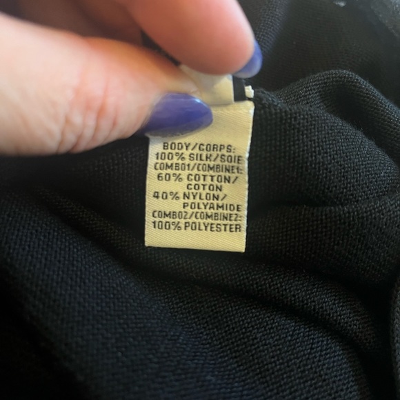 Sexy Sz M Diane Von Furstenberg Black Wrap Dress w/ sheer neckline and sleeves - Picture 5 of 5